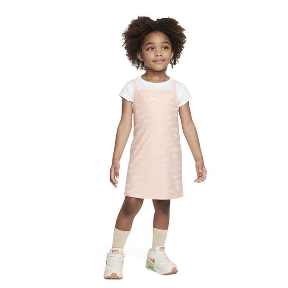 Nike Other - NWT Nike Swoosh Motion Echo Pink with White Swoosh Sleeveless Dress (6X)